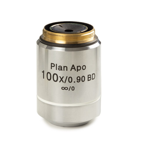 Euromex Objektiv DI.8100, plan semi-apo, PLMi 100x/0.9, IOS, BD, w.d. 1 mm. o. Deckglas, 45 mm parfocal, M26 (Delfi-X Inverso)