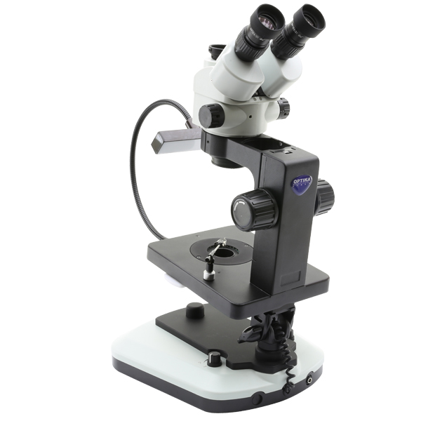 Zoom-Stereomikroskop OPTIGEM-20 trino, BF, DF, Greenough, w.d. 100mm, 10x/21mm, 0,7x-4.5x