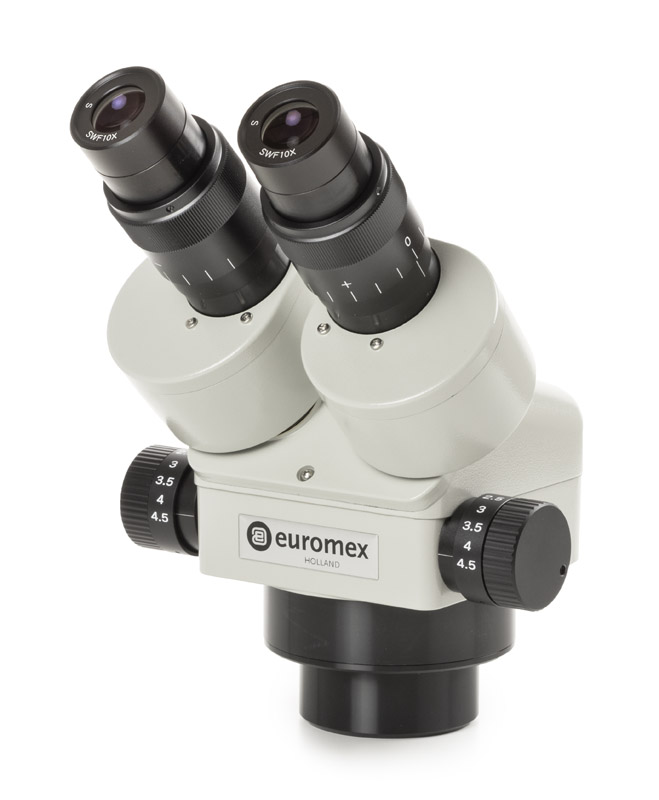 Euromex Stereokopf ZE.1624-D, bino, 7-45x, 45°, 10x/23 mm, Click-stop